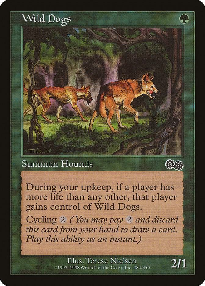 Wild Dogs 284 card from Urza's Saga
