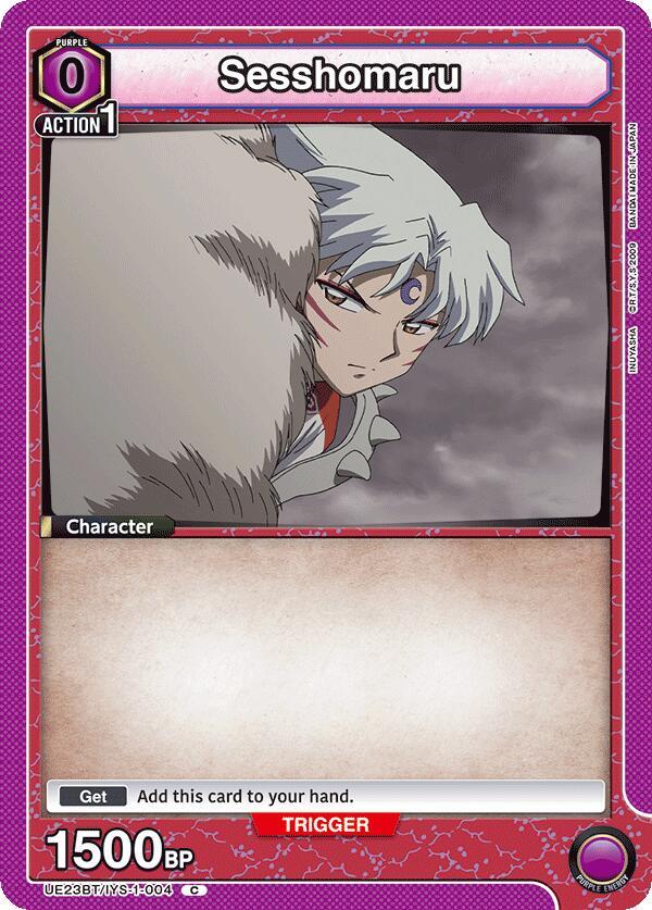 Sesshomaru (Box Topper Foil) UE23BT/IYS-1-004 card from UE23BT: Inuyasha