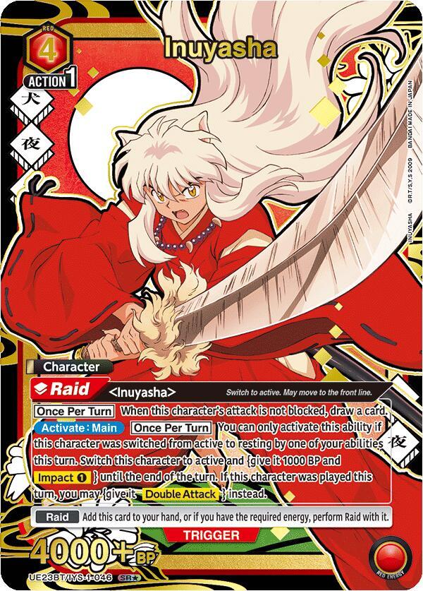 Inuyasha (SR*) (Box Topper Gold Foil) UE23BT/IYS-1-046 card from UE23BT: Inuyasha