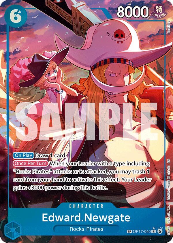 Edward.Newgate (TR) OP17-040 card from The World's Strongest Warriors