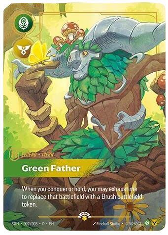 Ivern, Green Father 002/003 card from Secret Garden