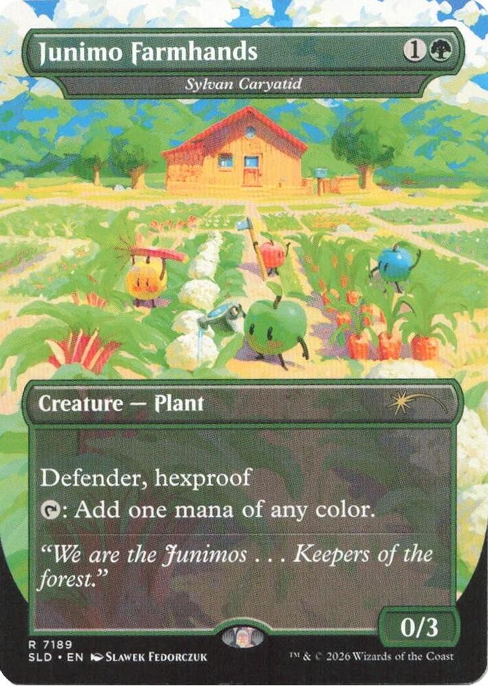 Junimo Farmhands - Sylvan Caryatid 7189 card from Secret Lair Drop Series