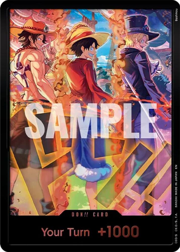 DON!! Card (English Version 3rd Anniversary Set) (Ace, Luffy, Sabo) card from One Piece Promotion Cards