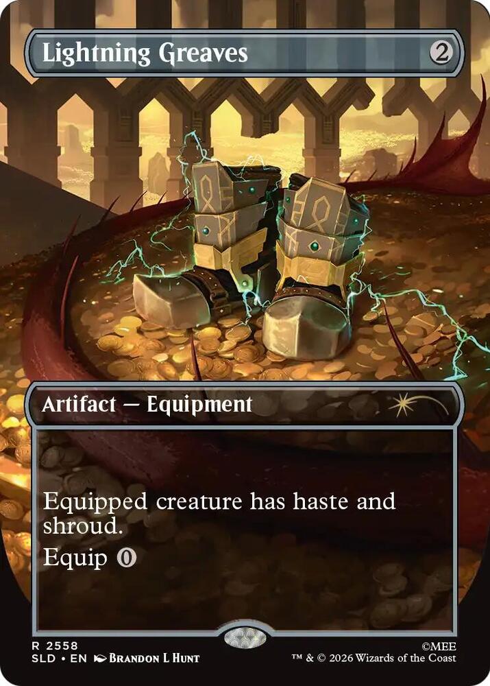 Lightning Greaves 2558 card from Secret Lair Drop Series
