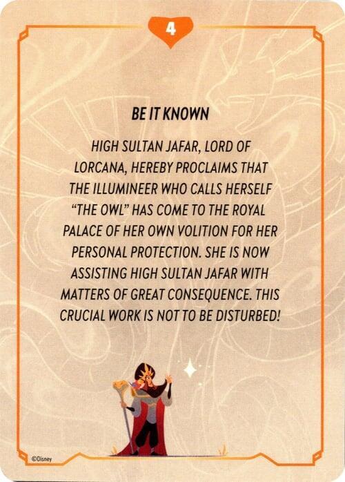 Reign of Jafar Lore Card (4 of 19) card from Reign of Jafar