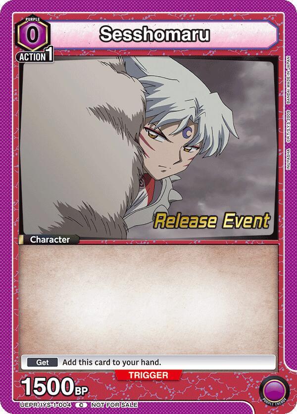 Sesshomaru UEPR/IYS-1-004 card from UE23BT: Inuyasha Release Event Cards