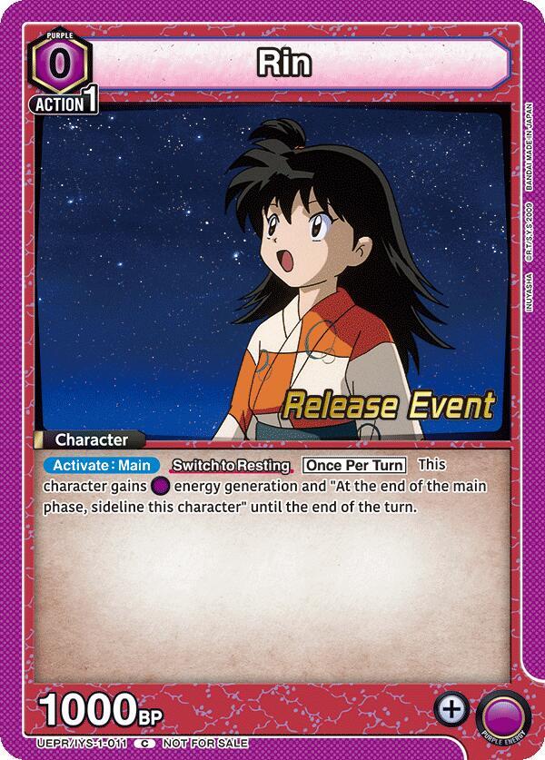 Rin UEPR/IYS-1-011 card from UE23BT: Inuyasha Release Event Cards