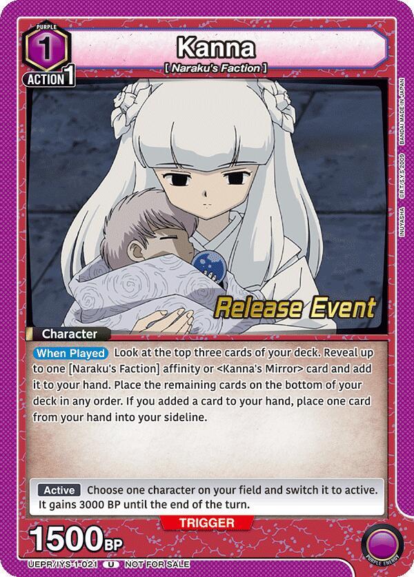 Kanna UEPR/IYS-1-021 card from UE23BT: Inuyasha Release Event Cards