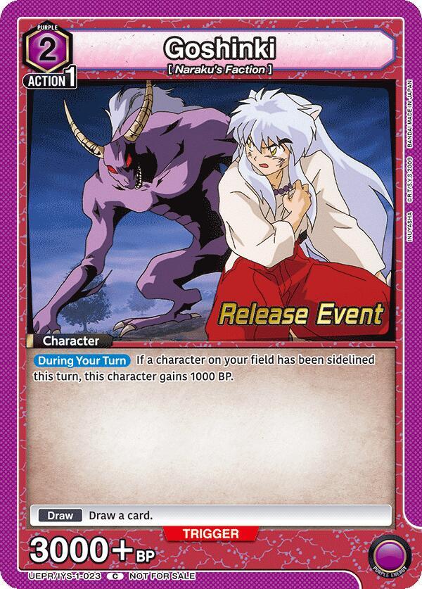Goshinki UEPR/IYS-1-023 card from UE23BT: Inuyasha Release Event Cards