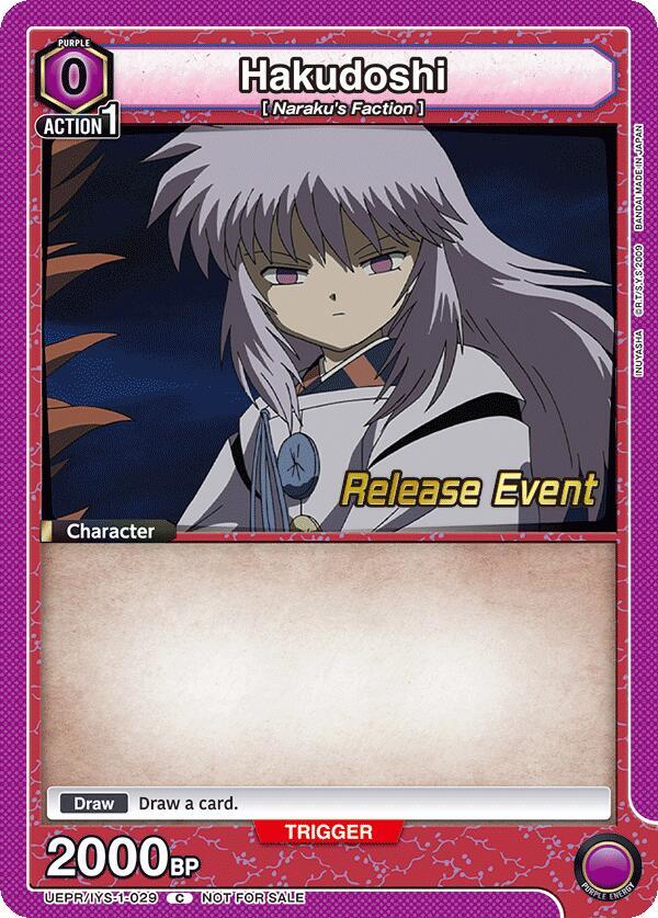 Hakudoshi UEPR/IYS-1-029 card from UE23BT: Inuyasha Release Event Cards
