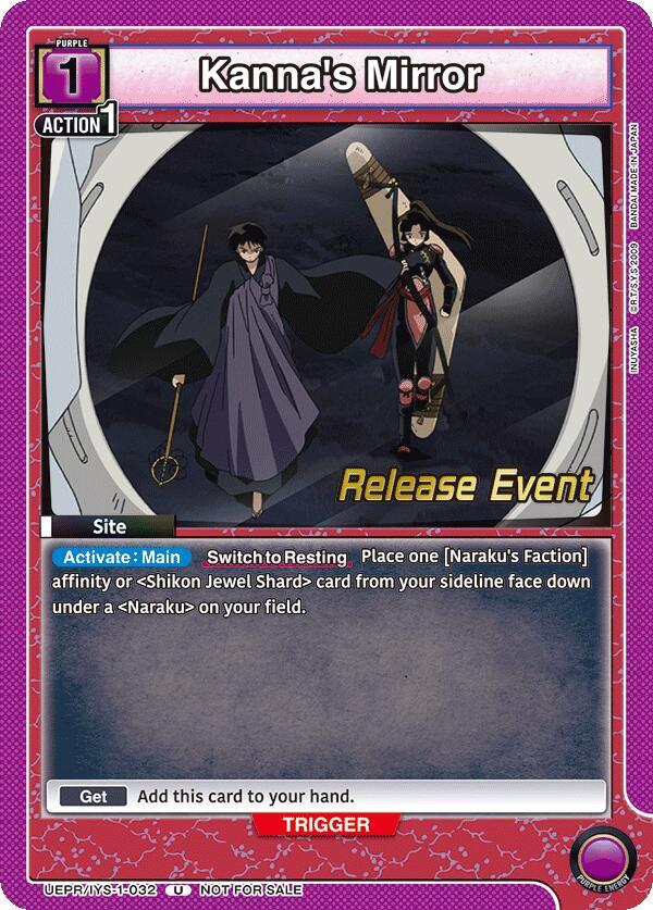Kanna's Mirror UEPR/IYS-1-032 card from UE23BT: Inuyasha Release Event Cards