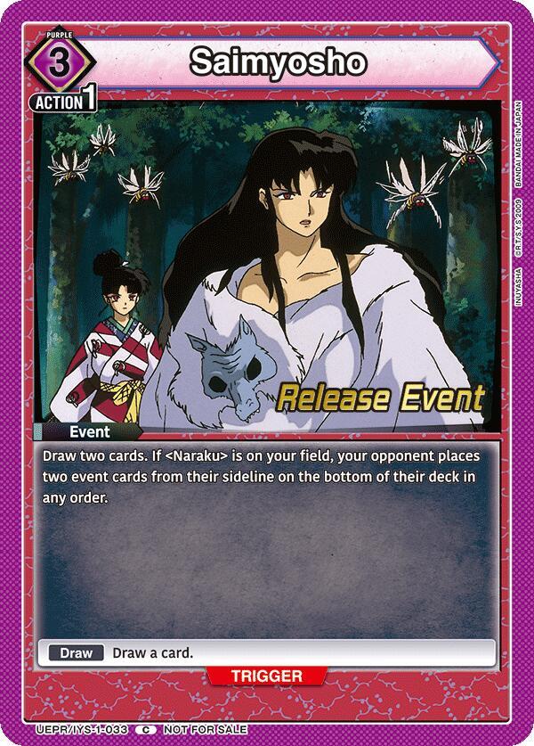 Saimyosho UEPR/IYS-1-033 card from UE23BT: Inuyasha Release Event Cards