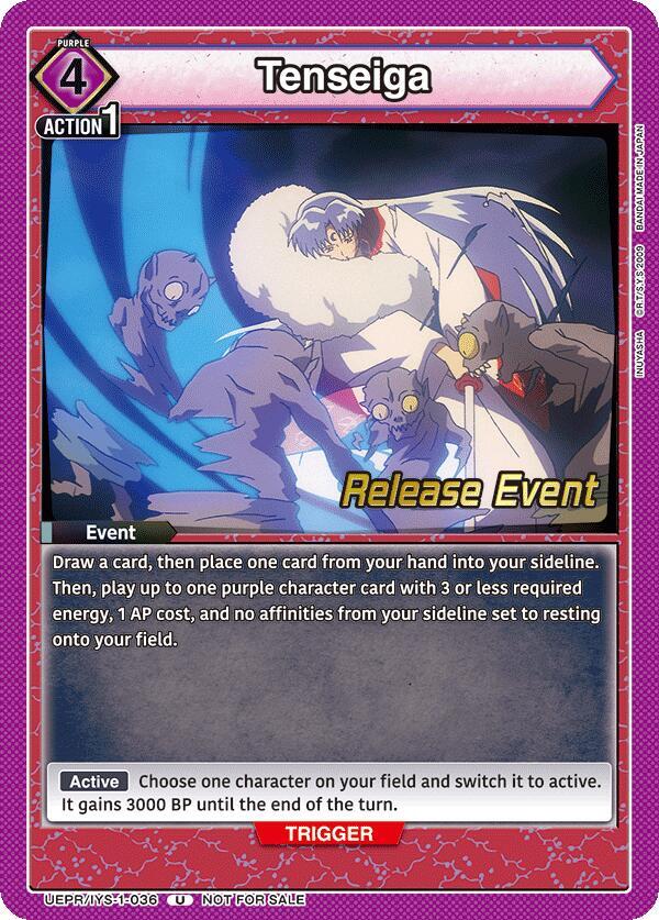 Tenseiga UEPR/IYS-1-036 card from UE23BT: Inuyasha Release Event Cards