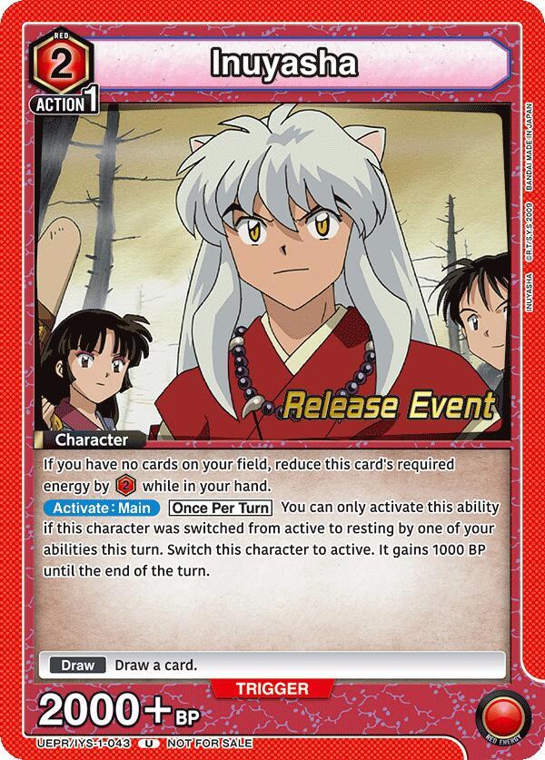 Inuyasha UEPR/IYS-1-043 card from UE23BT: Inuyasha Release Event Cards