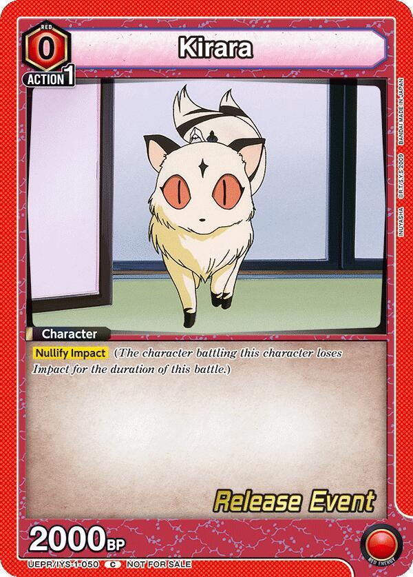Kirara UEPR/IYS-1-050 card from UE23BT: Inuyasha Release Event Cards