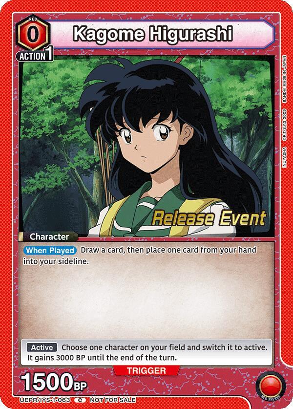 Kagome Higurashi UEPR/IYS-1-063 card from UE23BT: Inuyasha Release Event Cards