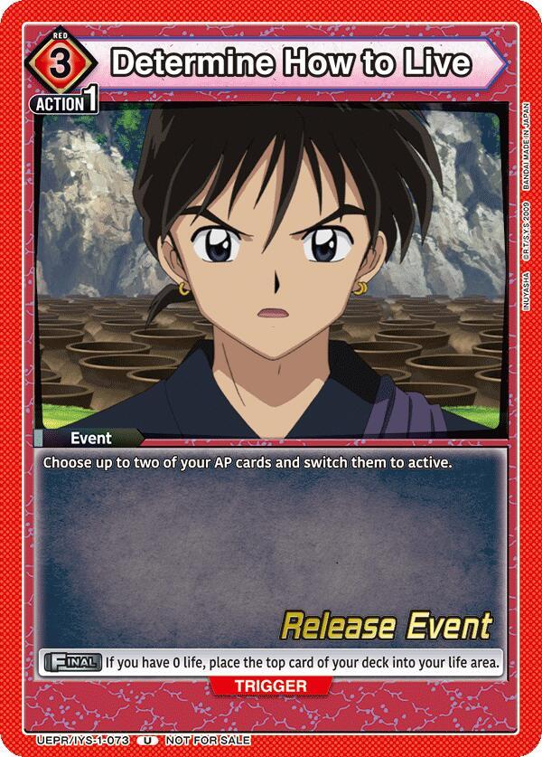 Determine How to Live UEPR/IYS-1-073 card from UE23BT: Inuyasha Release Event Cards