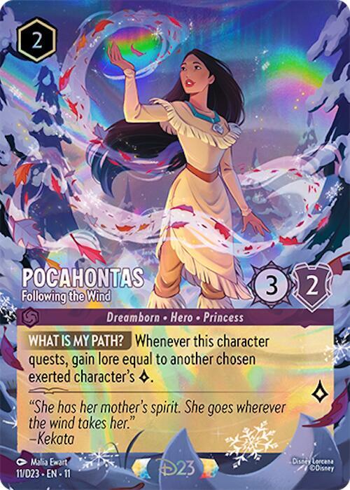 Pocahontas - Following the Wind 11 card from D23 Promos