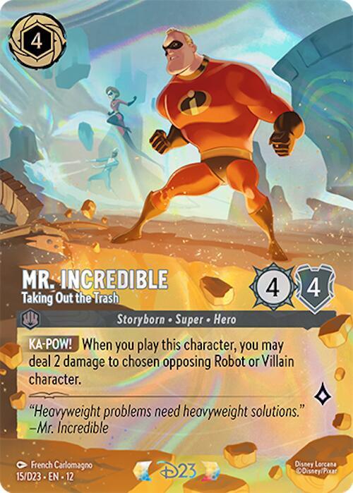 Mr. Incredible - Taking Out the Trash 15 card from D23 Promos