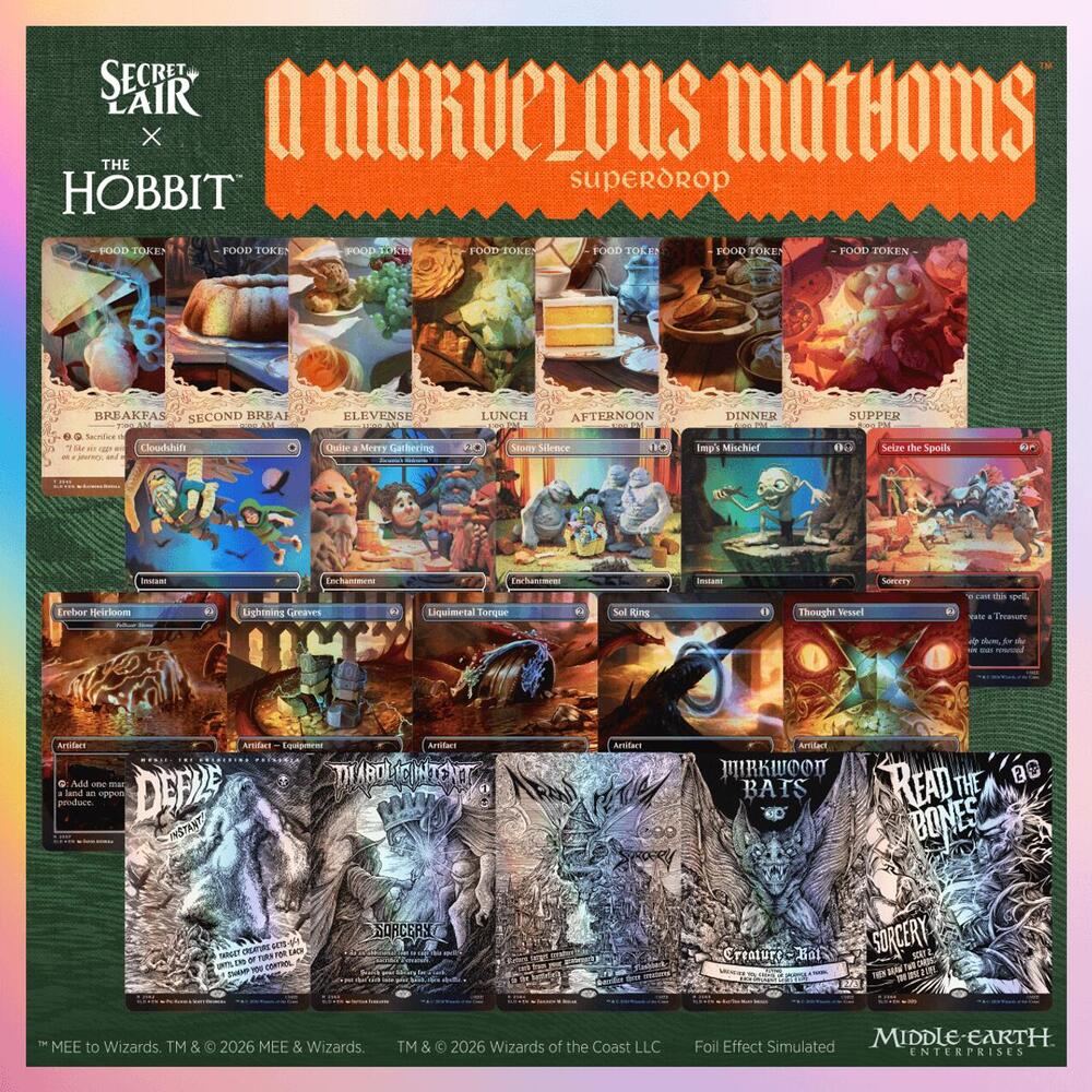 Secret Lair x The Hobbit: A Marvelous Mathoms Superdrop - Riddles in the Dark Foil Bundle card from Secret Lair Drop Series
