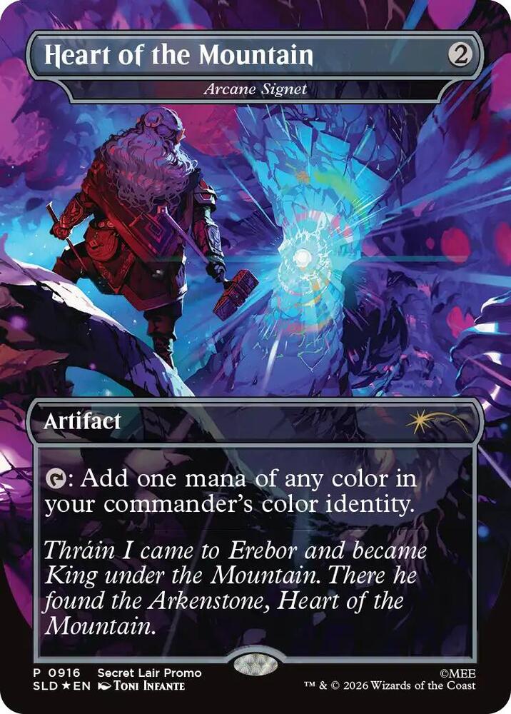 Heart of the Mountain - Arcane Signet 916 card from Secret Lair Drop Series