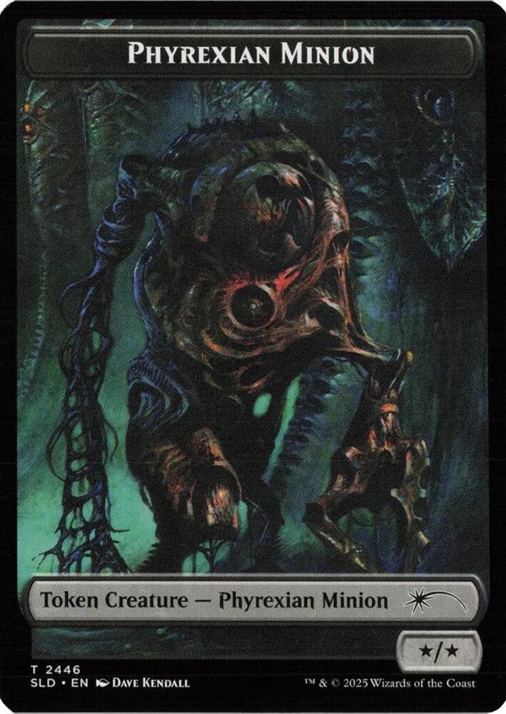 Phyrexian Minion (SLD) // Pegasus (KHC) Double-sided Token 2446 // 3 card from Secret Lair Drop Series