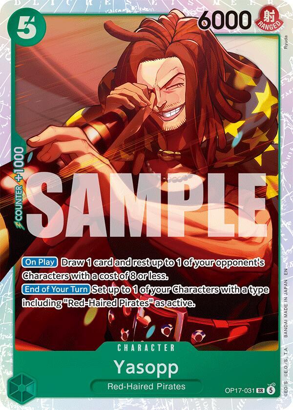 Yasopp OP17-031 card from The World's Strongest Warriors