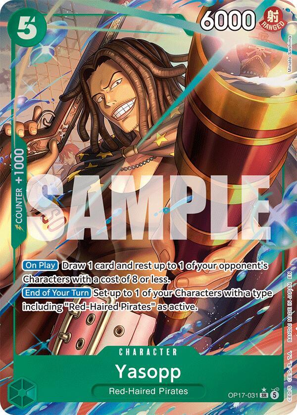 Yasopp (Alternate Art) OP17-031 card from The World's Strongest Warriors