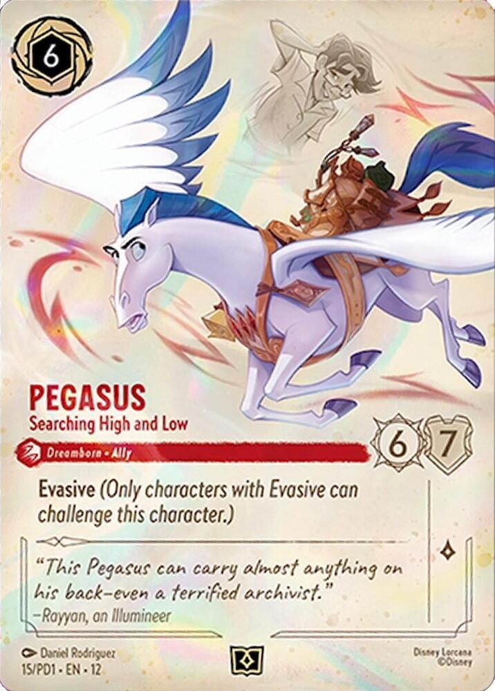 Pegasus - Searching High and Low 15 card from Disney Lorcana Promo Cards