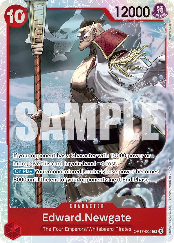 Edward.Newgate OP17-005 card from The World's Strongest Warriors