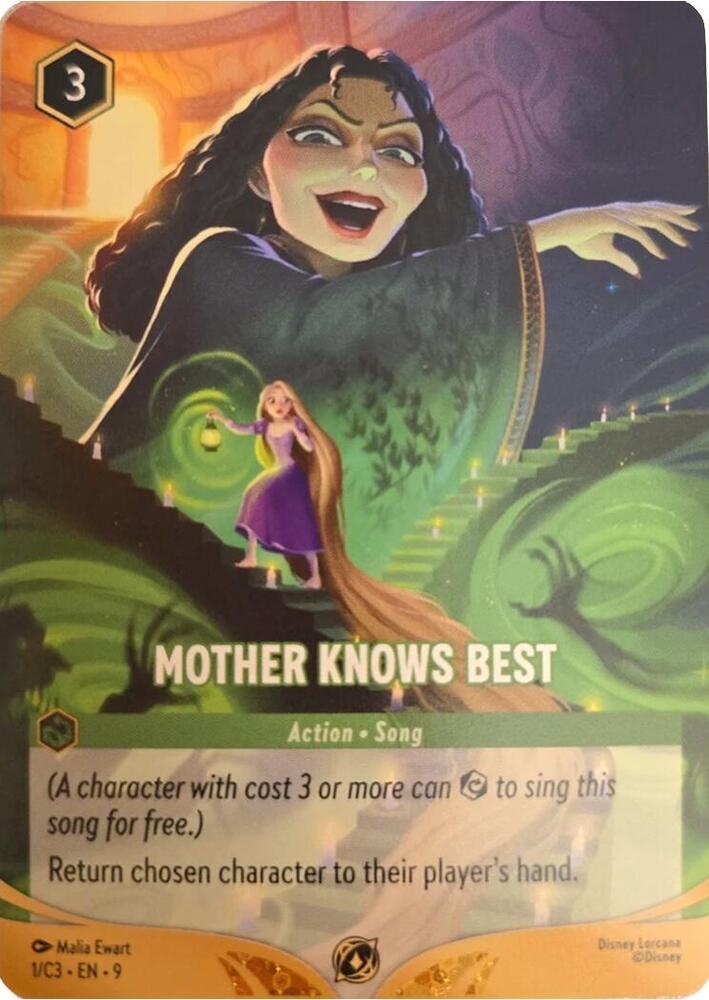 Mother Knows Best 1 card from Disney Lorcana Promo Cards