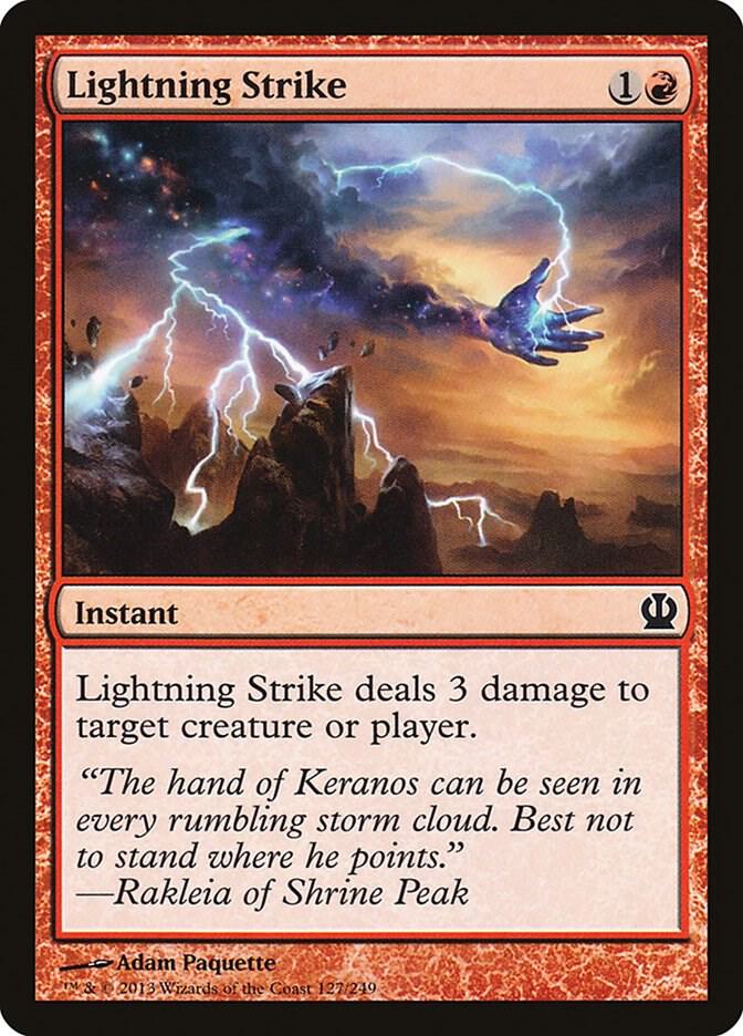 Lightning Strike 127 card from Theros