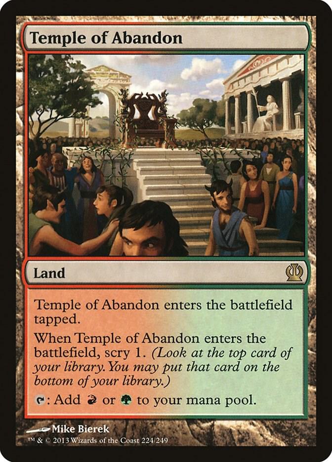 Temple of Abandon 224 card from Theros