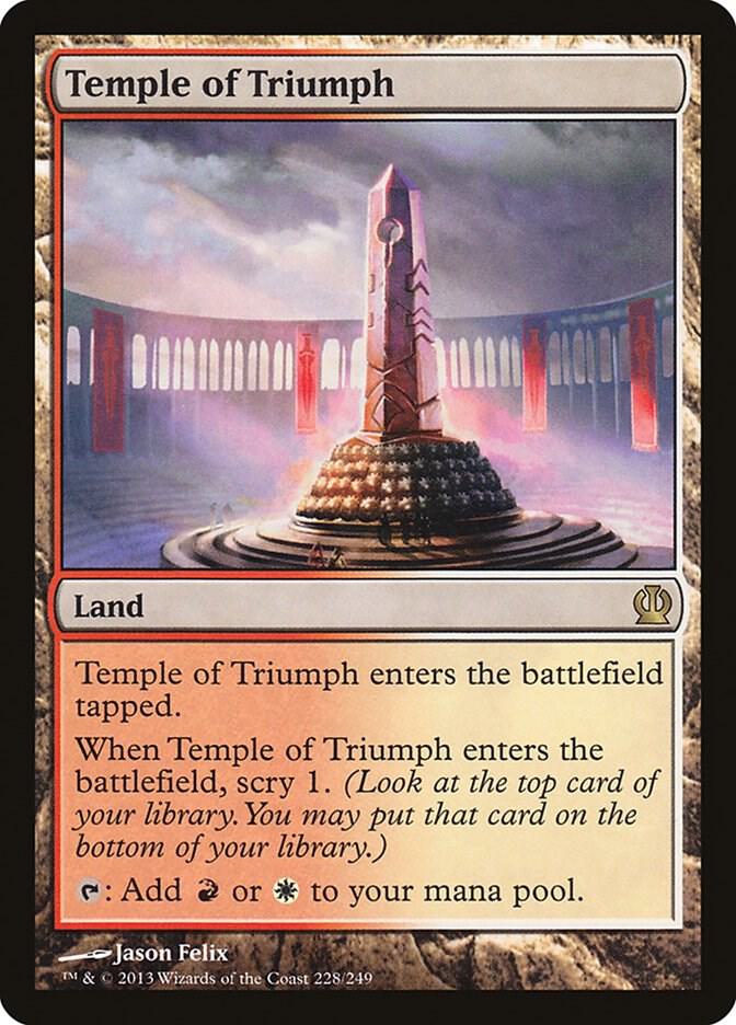 Temple of Triumph 228 card from Theros