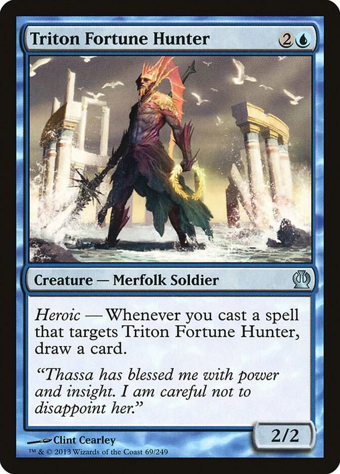 Triton Fortune Hunter 69 card from Theros