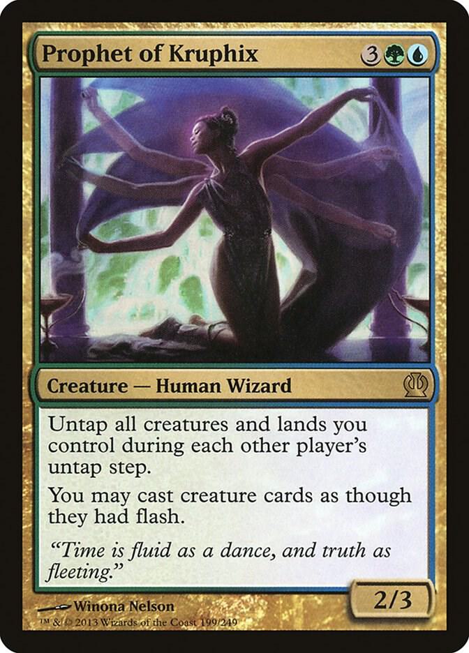 Prophet of Kruphix 199 card from Theros