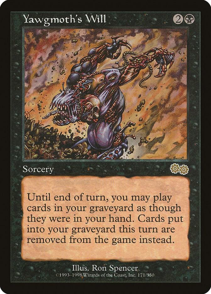 Yawgmoth's Will 171 card from Urza's Saga