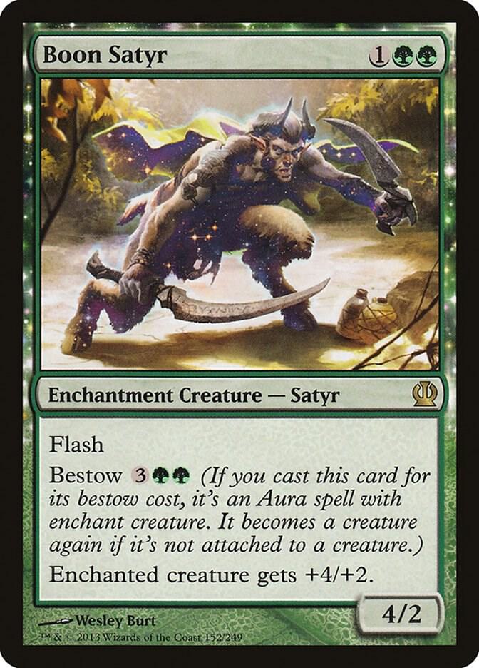 Boon Satyr 152 card from Theros