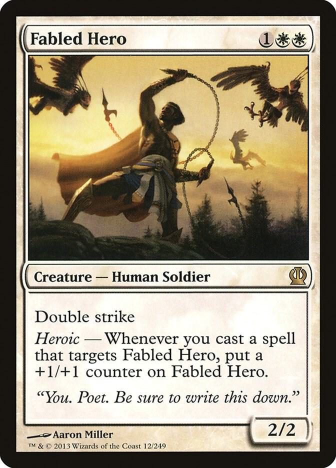 Fabled Hero 12 card from Theros