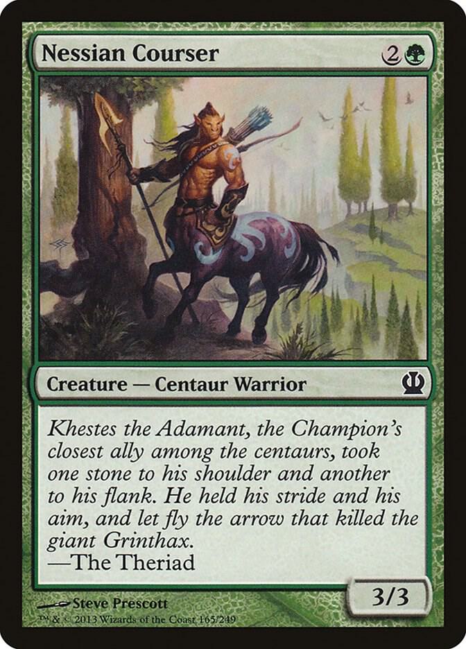 Nessian Courser 165 card from Theros