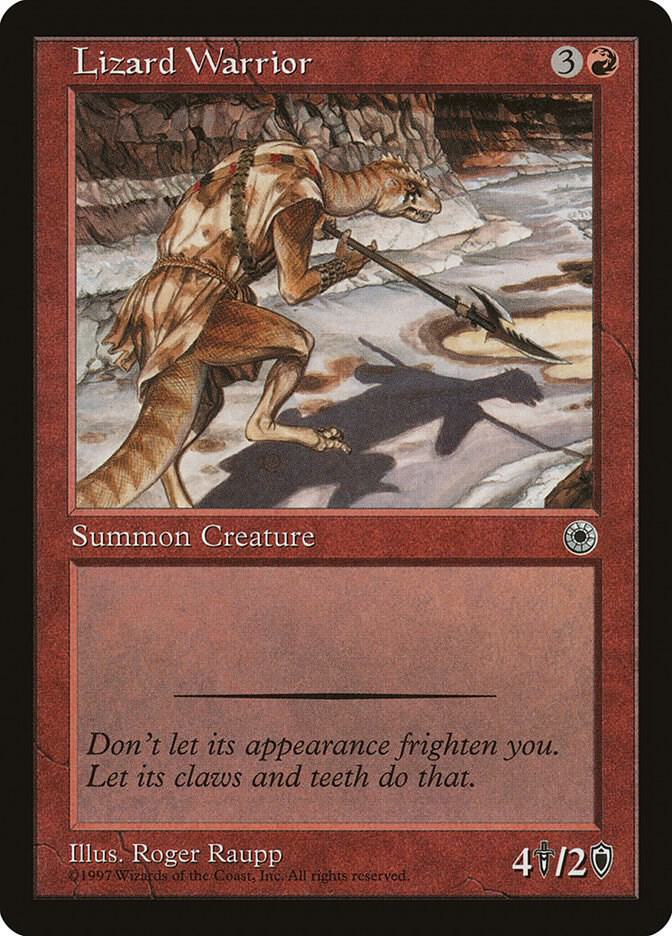 Lizard Warrior card from Portal