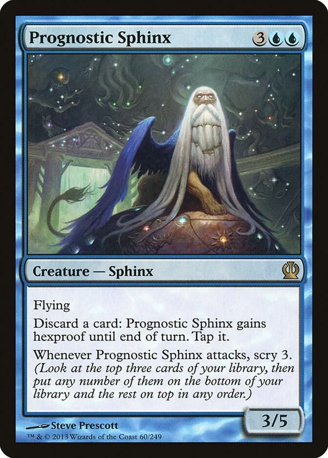 Prognostic Sphinx 60 card from Theros