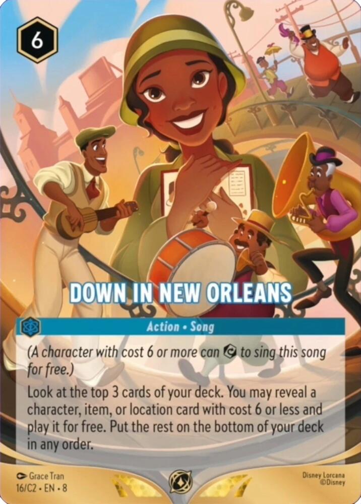 Down in New Orleans 16 card from Disney Lorcana Promo Cards