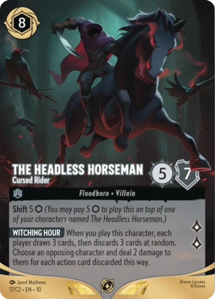 The Headless Horseman - Cursed Rider 17 card from Disney Lorcana Promo Cards