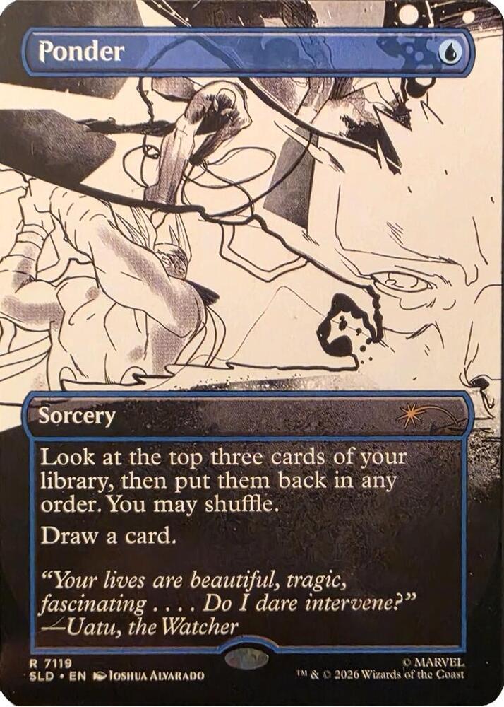 Ponder 7119 card from Secret Lair Drop Series