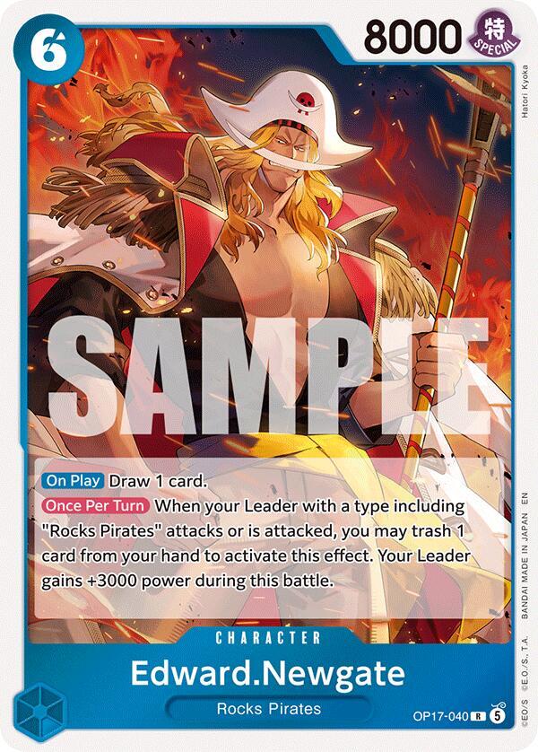 Edward.Newgate OP17-040 card from The World's Strongest Warriors