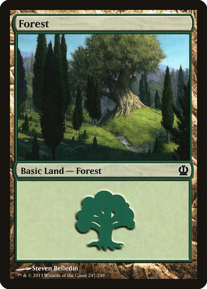 Forest 247 card from Theros
