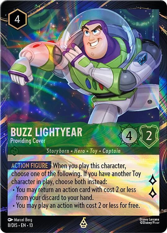 Buzz Lightyear - Providing Cover (Magical Places Promo) 8 card from Disney Lorcana Promo Cards