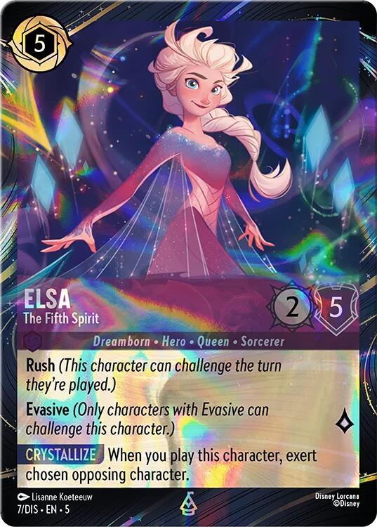 Elsa - The Fifth Spirit (Magical Places Promo) 7 card from Disney Lorcana Promo Cards