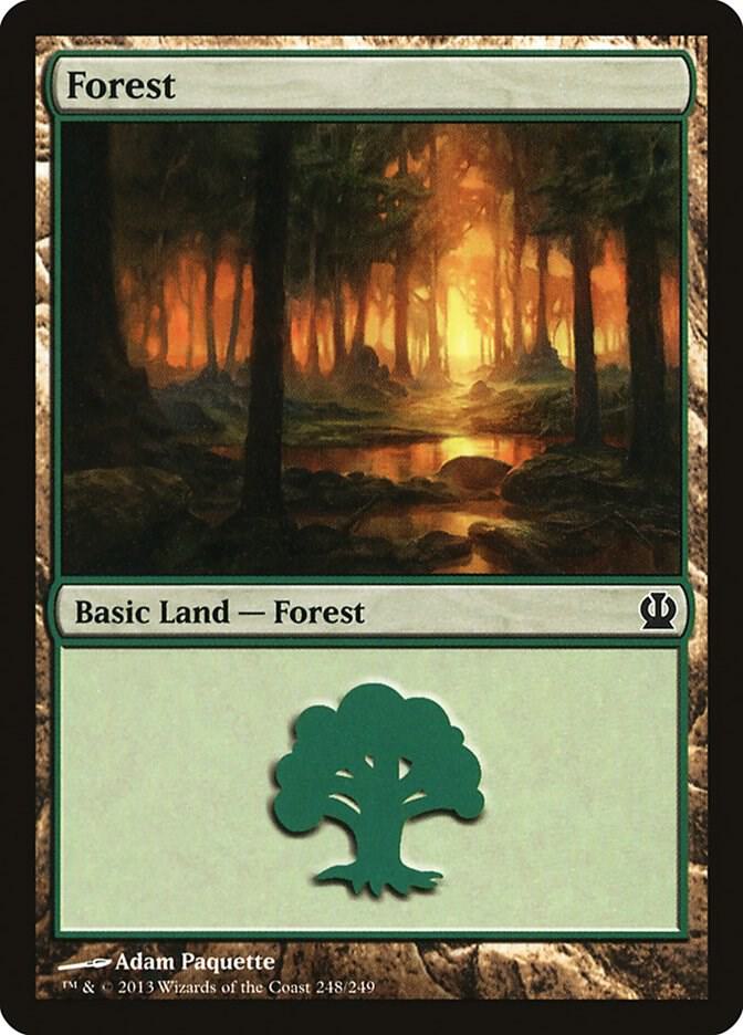Forest 248 card from Theros
